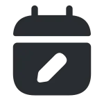 Calendar Edit SVG Icon